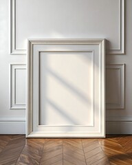 Contemporary Fresh and Modern Living Room with Framed Artwork Mockup in a Minimalist Design.
