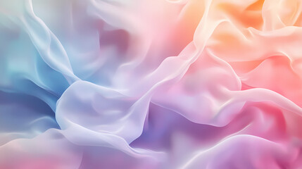 Obraz premium Abstract background composed of colored ribbon smoke, solid color abstract art background, silk and waves. Mystic Wave. Illustration