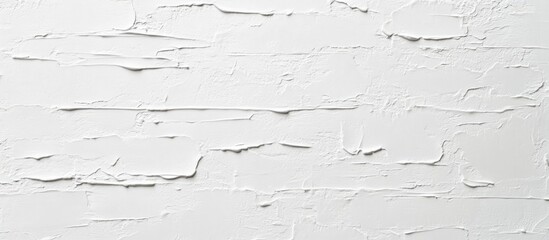 Obraz premium Textured white wall surface with layered paint, ideal for background use, Copy Space available for text or design elements.