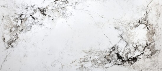White marble textured background with black veining and abstract patterns, suitable for various design applications, Copy Space available