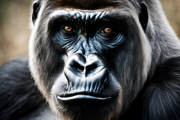 Obraz premium Close up of a gorilla face