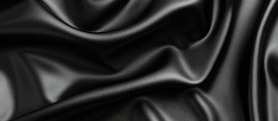 Obraz premium Elegant Black Soft Leather Texture Background with Ample Space for Text and Copy, Ideal for Stylish Design Projects and Promotions
