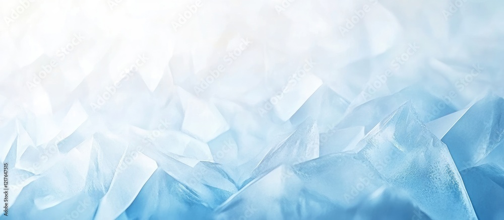 Aufkleber Bright Abstract Cold Ice Texture with Smooth Gradient Background and Space for Text or Design Elements