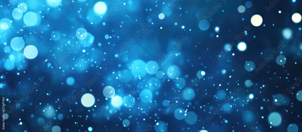 Poster Vibrant Blue Background with Soft Light Effects and Ample Space for Text Placement