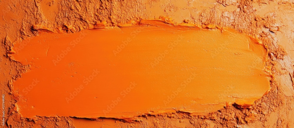 Poster Bright orange clay texture background with ample space for text or design elements suitable for creative projects and advertising purposes