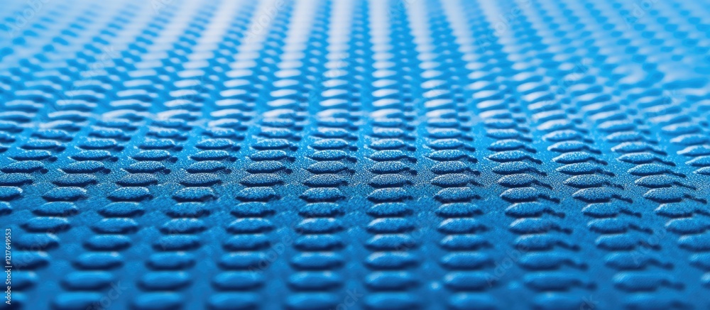 Aufkleber Blue Foam Rubber Mat Texture Ideal for Fitness Background with Empty Copyspace for Custom Text and Branding Opportunities