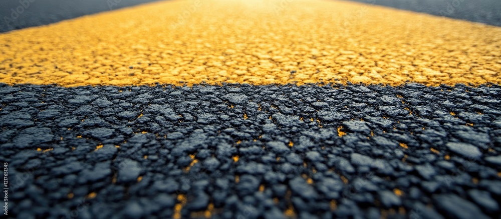 Aufkleber vibrant yellow asphalt surface texture with clear copy space for creative text or branding applicati