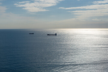 aerial view of the mediterranean shore at alicante