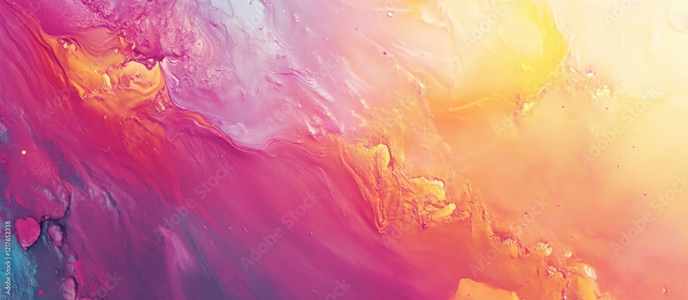Aufkleber Vibrant Abstract Background for Blank Billboard Display with Copyspace for Text or Advertisements in Bright Color Palette