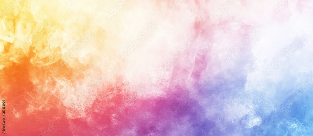 Aufkleber Vibrant Abstract Colorful Background Design with Smooth Gradient and Space for Text Placement