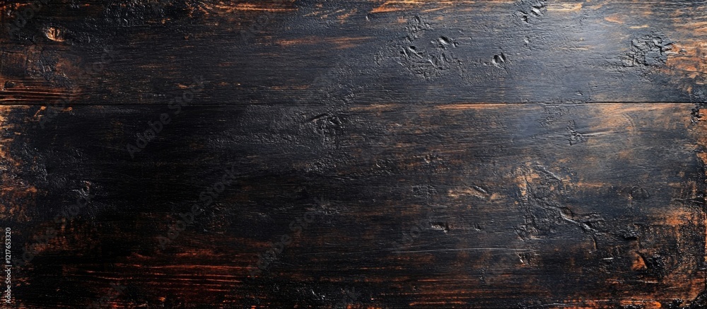 Aufkleber Blank Blackboard Surface on Rustic Wooden Background Ideal for Text Insertion or Creative Copyspace Design Usage