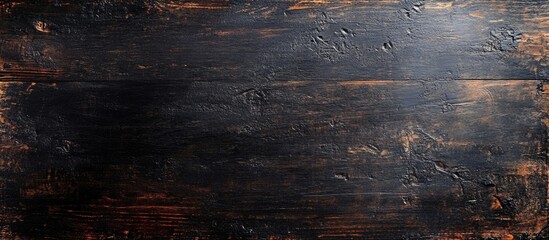 Blank Blackboard Surface on Rustic Wooden Background Ideal for Text Insertion or Creative Copyspace Design Usage