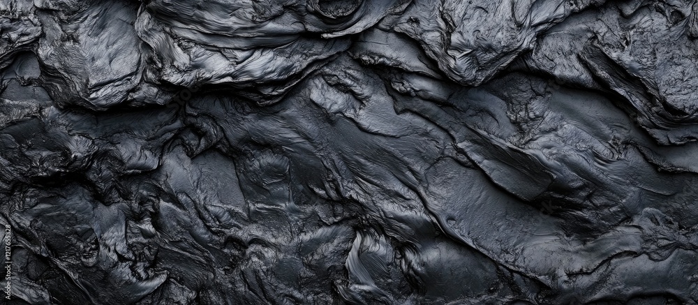 Aufkleber Textured black volcanic sand background perfect for showcasing copy with ample space for text placement and design elements.