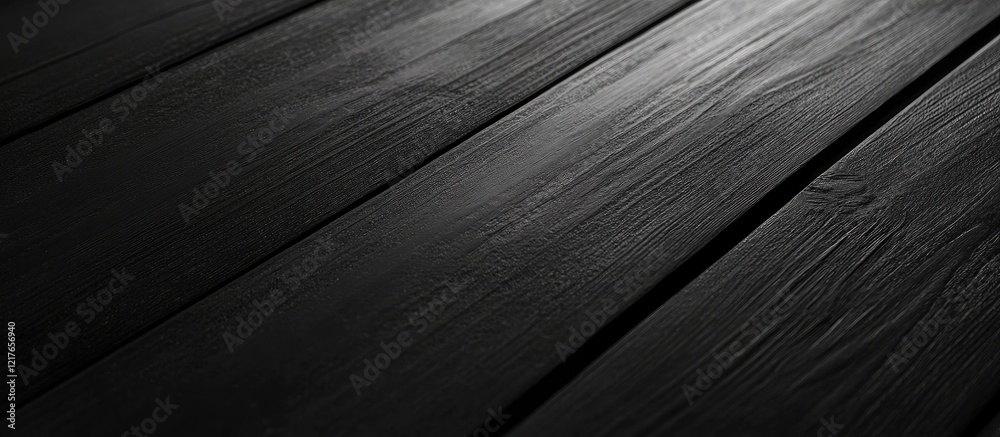 Poster Dark wooden table background with ample copyspace for text suitable for product placement or graphic design applications.