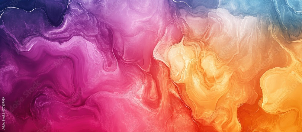 Poster Vibrant Abstract Colorful Art Mural for Interior Design with Space for Custom Text and Creative Expression