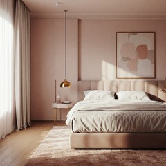Modernes helles Schlafzimmer