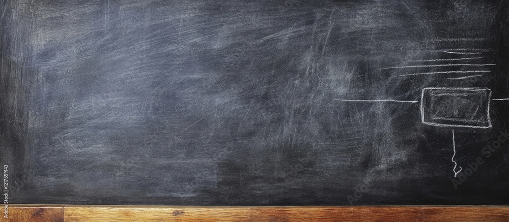 Poster Blackboard with White Chalk for Illustrating Electrical Concepts and Blank Space for Text or Annotations in Educational Settings