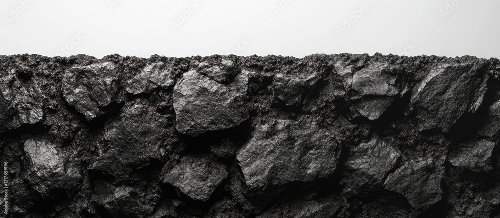 Aufkleber Black Volcanic Rock Texture Background Featuring Blank Space for Text and Versatile Copyspace for Creative Use and Design Elements
