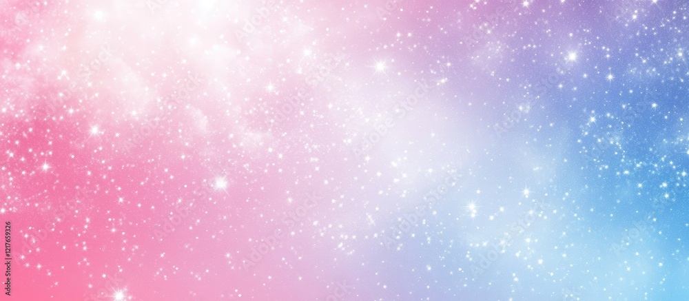Poster Bright Colorful Gradient Background with Stars in Space Ideal for Text Overlays and Creative Designs
