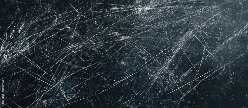 Poster Blackboard background with erased chalk marks and scratches empty copyspace for text educational theme or presentation backdrop