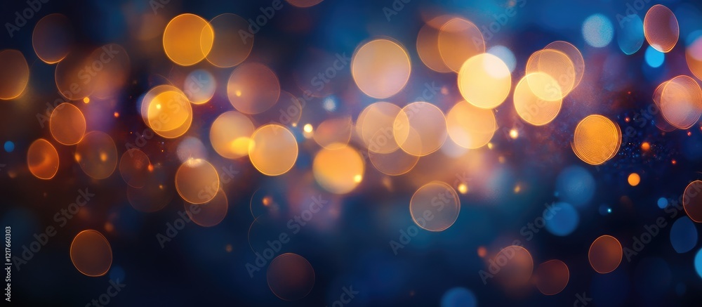 Poster glowing bokeh background in vibrant colors ideal for text overlay and nature-themed designs
