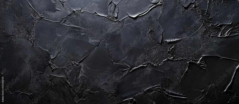 Aufkleber Textured black grunge wall for empty studio space with ample room for text and creative design elements suitable for various applications