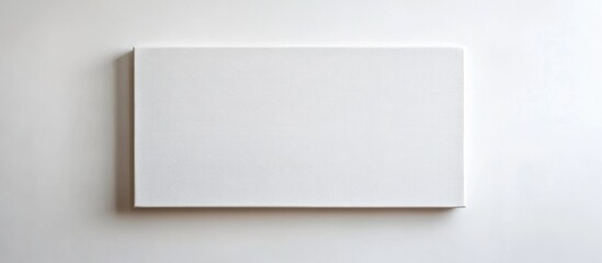 Blank Canvas Banner on White Background for Text Placement Minimalist Design for Advertising Marketing or Creative Projects