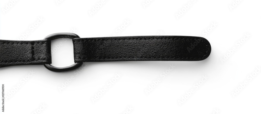 Aufkleber Black Wrist Strap Isolated on White Background Ideal for Product Displays or Branding with Ample Copyspace for Custom Text