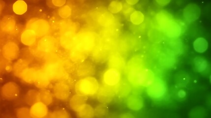 Obraz premium Abstract Gold Green Bokeh Light Background