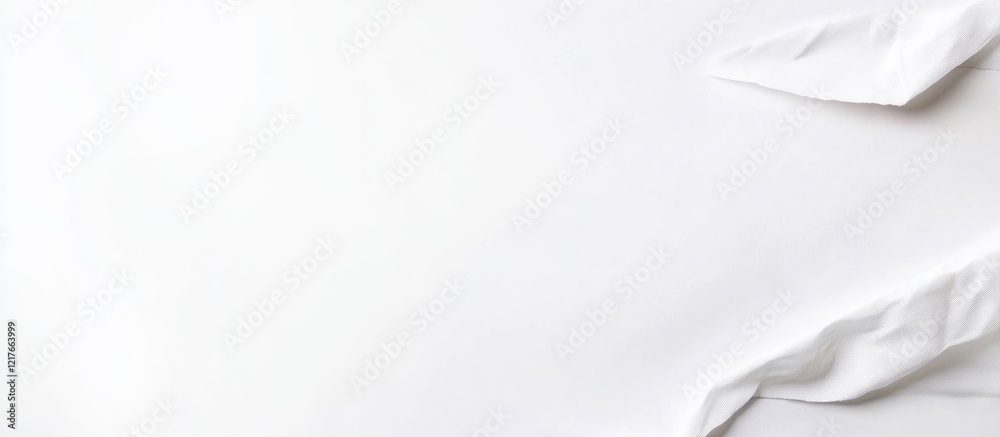 Aufkleber Blank White Banner Template for Custom Text on Isolated Background Ideal for Advertising or Promotional Use with Ample Copy Space