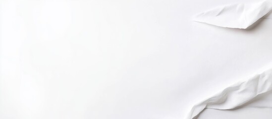 Blank White Banner Template for Custom Text on Isolated Background Ideal for Advertising or Promotional Use with Ample Copy Space