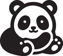 panda bear with a bamboo