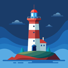 lighthouse on the island