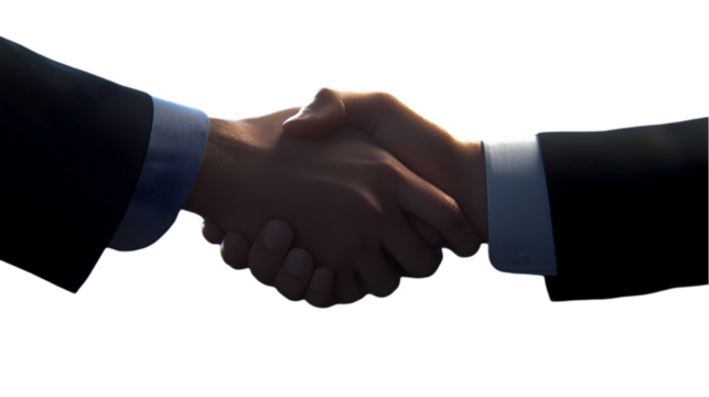 handshake between two businessmen