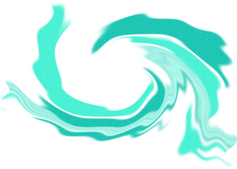 An abstract transparent psychedelic wavy spiral design element overlay.