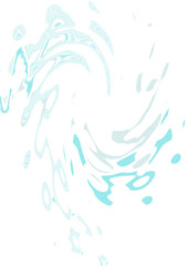 An abstract transparent psychedelic wavy spiral design element overlay.