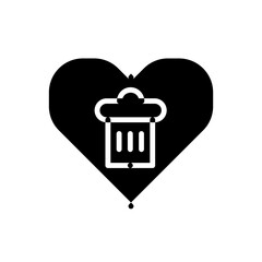 love design icon, icon with basic love design.