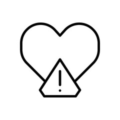 love design icon, icon with basic love design.