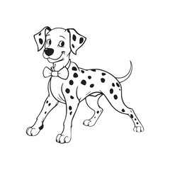 Dalmatian Dogs Illustration, Dalmatian Dog Vector, Dalmatian Dog EPS, Dalmatian Dog SVG, Dalmatian Dog Clipart