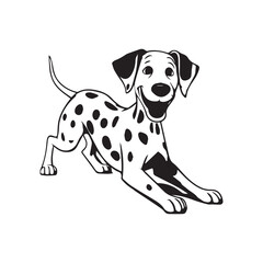 Dalmatian Dogs Illustration, Dalmatian Dog Vector, Dalmatian Dog EPS, Dalmatian Dog SVG, Dalmatian Dog Clipart