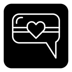 Fototapeta premium love design icon, icon with basic love design.