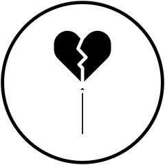 love design icon, icon with basic love design.