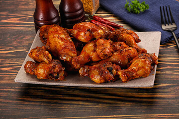 Hot and spicy Buffalo chicken wings