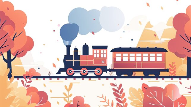 an old-fashioned train with smoke coming out