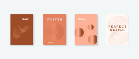 Poster collection, modern colors, posters, background vector, wall decorations set, geometric shapes, calm wall art for interior, decor, banner, cover, postcard.