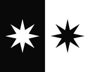 Black Starburst Icon.
