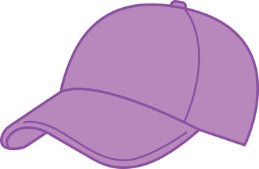 Purple color Baseball Hat icon.