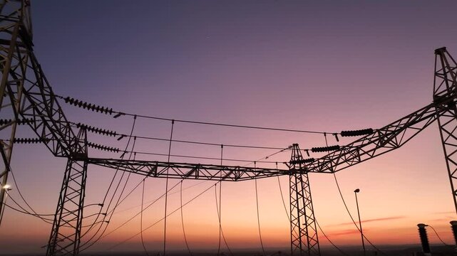 PYSTS OF A 150 KV ELECTRICAL SUBSTATION AT SUNSET 3