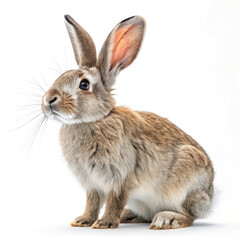 Obraz premium white rabbit isolated on white