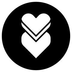 love design icon, icon with basic love design.